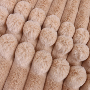 Vente directe d'usine Offres Spéciales, peluche longue multicolore, <span class=keywords><strong>fausse</strong></span> <span class=keywords><strong>fourrure</strong></span> de lapin, pour la maison, couvertures et oreillers - Product Image 4