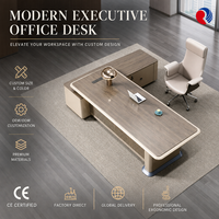 Bureau de direction, table de direction, mobilier moderne en bois pour directeur