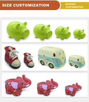Tirelire Cochon en Céramique Personnalisée en Gros OEM/ODM, Tirelire 3D pour Enfants, Boîte à Économies pour Compter les Pièces, Cadeau Idéal