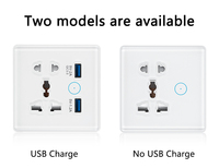 Enchufe Inteligente WiFi Tuya, Enchufe Universal para UE y Reino Unido, Carga Rápida 3.0, Puerto B, 16A, Compatible con Alexa y Google Home