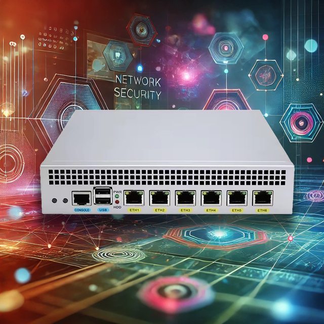 12th Gen PfSense Firewall J6412 Router 6LAN I226V 2.5G LAN Industrial Mini PC Barebone 4-6 Sessions VPN Support in Stock
