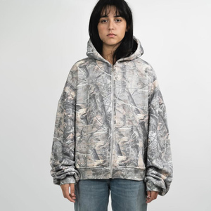 Custom All Over Print <strong>Realtree</strong> Zipup Fleece Hooded High Quality Oversized Camo <strong>Zip</strong> <strong>Hoodie</strong> - Product Image 2