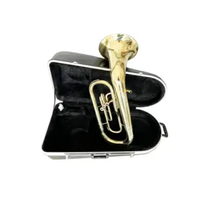 SEASOUND OEM Cheap High Quality Gold Lacquer 3 Pistons Marching Instrument Euphonium JYMEP733