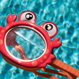 Máscara de Natación con Diseño de Cangrejo de Dibujos Animados, <span class=keywords><strong>Gafas</strong></span> de <span class=keywords><strong>Buceo</strong></span> para Niños, Juguete de Explorador Submarino con Visión Mejorada para Diversión en Piscina y Snorkel en el Océano - Product Image 2