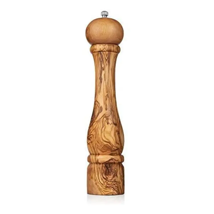 Multi purpose Olive Wooden Manual Salt And Pepper Grinder With Adjustable Ceramic Rotor