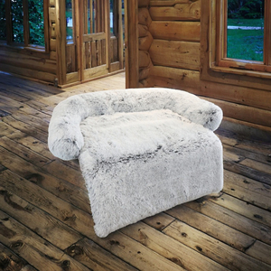 Grand lit pour <span class=keywords><strong>chien</strong></span> avec fermeture éclair, motif uni en peluche, imperméable, chaud pour l'hiver, canapé-lit, protection pour le sol de <span class=keywords><strong>la</strong></span> <span class=keywords><strong>voiture</strong></span> et les meubles - Product Image 2