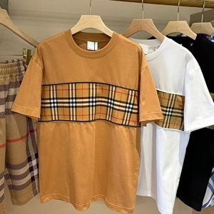 Camiseta de Manga Corta para Hombre, Diseño a Cuadros, 100% Algodón, Estilo Casual y Deportivo, Lujosa, para Verano 2026, Marca berry STREETWEAR - Product Image 3