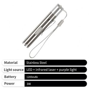 Lampe torche multifonctionnelle 3-en-1 infrarouge avec clip stylo en métal de haute qualité - Product Image 3
