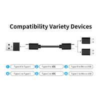 Accesorio para teléfono móvil Caja de regalo Set Soporte para teléfono 6 en 1 Kit de adaptador de cable USB con cargador rápido inalámbrico de 15W para reloj de teléfono móvil