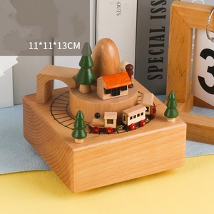Caja de Música de Madera de Calidad de Exportación en Oferta, Carrusel Creativo de Ocho Tonos con Bailarina de Ballet, Decoración Artesanal para el Hogar, de Cuerda - Product Image 6