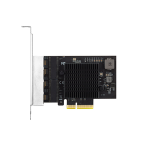 Lekuo การ์ดเครือข่ายแบบมีสาย4พอร์ต2.5Gbps, การ์ดเครือข่ายแบบมีสาย PCIe 10/100/1000M/2.5g RJ45 realtek/ RT8125B รองรับ ESXI6.7 PXE Ethernet Intern - Product Image 3