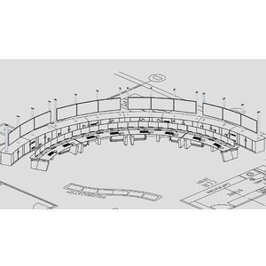 Kehua Fuwei โต๊ะควบคุมที่ปรับแต่งได้สำหรับห้องตรวจสอบคอนโซลห้องควบคุมสถานีโทรทัศน์ - Product Image 6