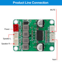 Modul Amplifier Audio Digital VIRE TPA3118 Dual Channel Stereo Home Audio Amplifier Board DC 12V 24V Kelas D 2*30W