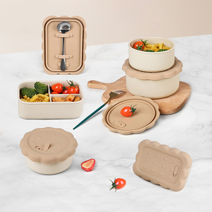 Kitchen Accessories Food Container <b>Storage</b> Bento Silicone Lunch <b>Box</b> Freezing for <b>Kids</b> - Product Image 3