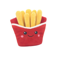 Jouets à mâcher pour hamburger et frites en peluche pour animaux de compagnie de style mignon transfrontalier écologique avec papier son BB pour chiens et chats