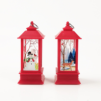 Lanterne LED de Noël OEM, lanterne suspendue, impression personnalisée, design de scène lumineuse, batterie, décoration pour les fêtes, la maison, les mariages, cadeau