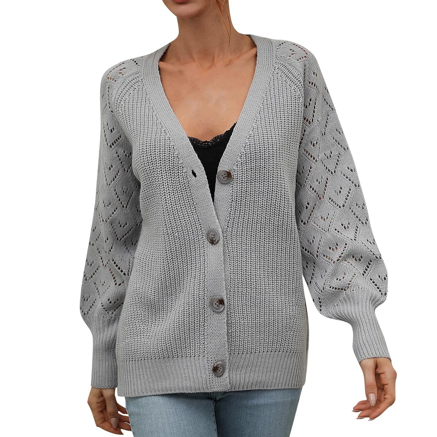 Ladies Knitted Coat Women'S Cardigan Sweaters