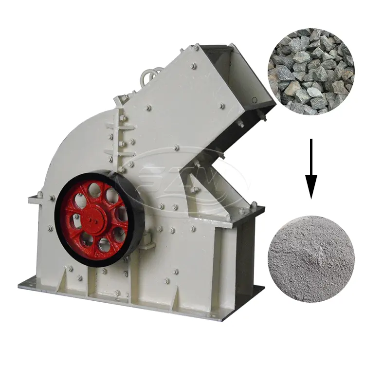 Mini Rock Stone Crusher Less Than 10 Mm Glass Sand Powder Portable Hammer Mill Crusher 10 Tph