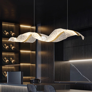 Lámpara de Araña de Acrílico para Restaurante, Diseño Moderno y Simple para Recepción de Hotel, Bar, Salón de Té, Iluminación Colgante - Product Image 1
