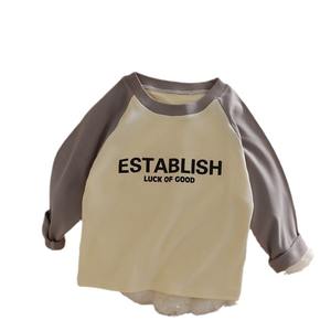 Ropa Interior Térmica de Poliéster para <span class=keywords><strong>Niños</strong></span> y Niñas, Camisetas de Manga Larga para Otoño/Invierno, Ropa Interior Informal de Color Sólido - Product Image 5