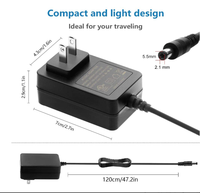 Adaptador Universal de Corriente CA/CC 9V 12V 24V 2A 3A 4A, Enchufe de Pared para PC/ABS, 24-48W