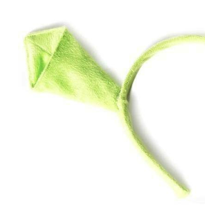 Bandeau déguisement pour enfants, accessoire de mode, oreilles d'hologramme, vert - Product Image 3