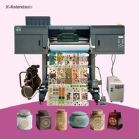 Nueva Impresora Digital UV de Inyección de Tinta Automática de Fábrica X-Roland para Cabezal I3200, Impresora de Rollo de Etiquetas de Material Flexible de Alta Resolución