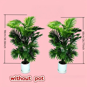 2 Palmeras Artificiales |   Plantas Tropicales Realistas con Hojas Verdes y Lujosas, Libres de Mantenimiento para Decoración Interior/Exterior - Product Image 2