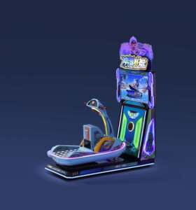 Machine de surf en bois à monnayeur avec simulation de course de jet ski pour parcs d'attractions et salles de jeux - Product Image 5