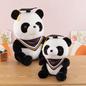 Pingüino de peluche <span class=keywords><strong>Dr</strong></span>. Panda con sombrero de peluche para estudiantes, regalo de graduación, juguete de pingüino Panda de graduación suave - Product Image 5