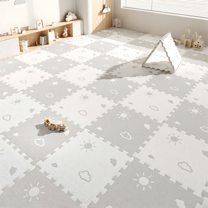 Tapis d'éveil musical EiffelHome XPE en mousse épaisse pour bébés de 0 à 24 mois, design moderne et simple, pour usage domestique, tapis pliable à assembler - Product Image 2