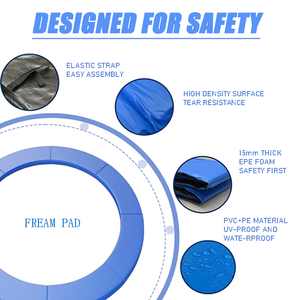 <span class=keywords><strong>Trampoline</strong></span> intérieur/extérieur unisexe de <span class=keywords><strong>16</strong></span> <span class=keywords><strong>pieds</strong></span> pour adultes en mousse plastique PVC polypropylène-pour enfants garçons filles - Product Image 5