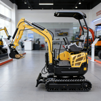 Mini-excavatrice hydraulique sur chenilles Koop avec moteur PLC, haute puissance de creusement, équipement de machinerie de construction, garantie 1 an