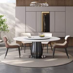 Made in China 2025 nuova tavola rotonda in marmo minimalista e moderno stile italiano personalizzabile colori e <span class=keywords><strong>dimensioni</strong></span> - Product Image 3