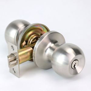 กุญแจล็อคประตูทรงกระบอกแบบ 3 คันโยก สแตนเลส US 304 คุณภาพพรีเมียม สำหรับความปลอดภัยและความเป็นส่วนตัว ใช้ได้กับประตูบ้าน ห้องน้ำ แบบไม่ใช้กุญแจ 3 - Product Image 4