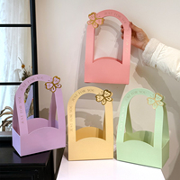 Nouvelle boîte à fleurs de couleur macaron, élégante et écologique, pour conserver les fleurs fraîches.