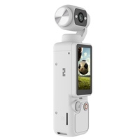 Cámara de Mano Q7 HD 1080p con Gimbal Antivibración, Pantalla de 1.9 Pulgadas, Soporte para Tarjeta TF, para Grabación de Audio y Video Deportivo
