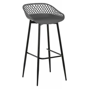<span class=keywords><strong>Tabouret</strong></span> <span class=keywords><strong>de</strong></span> <span class=keywords><strong>bar</strong></span> en plastique <span class=keywords><strong>taupe</strong></span> à hauteur comptoir, avec pieds en métal, vente chaude - Product Image 1