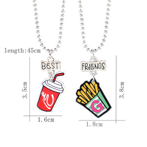 <span class=keywords><strong>Collier</strong></span> avec pendentif en alliage de zinc pour enfants, ensemble de meilleurs amis, mignon, en gros, <span class=keywords><strong>pas</strong></span> <span class=keywords><strong>cher</strong></span>, LIVE4U RS20MH05 - Product Image 3