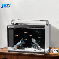 Filter Akuarium Kaca Jinjing JSD YEE Ultra-White Back Filter Terintegrasi Pemisah Basah Kering Pompa Senyap