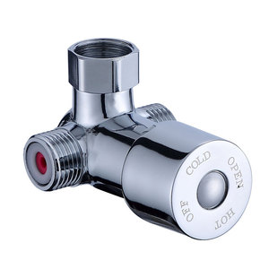 Mitigeur thermostatique en laiton pour robinet de capteur de contrôle de température d'hôtel et de cuisine avec 2 entrées et 1 sortie - Product Image 5