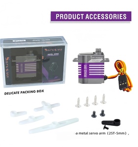450 Mini <strong>RC</strong> <strong>Servos</strong> High Accuracy Brushless Micro <strong>Servo</strong> Motor 9Kg 0.07s 8.4V Metal Gear Aluminum Case 8000P for Helicopter Use - Product Image 6
