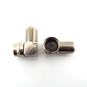 90 Degree F-Type Male to Female Plug <strong>Connector</strong> TV Aerial Antenna Right Angle Adapter Plug To <strong>Socket</strong> Coax Cable - Product Image 5