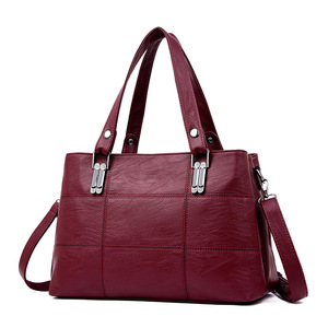New Shoulder <b>Bag</b> Large Capacity <b>Soft</b> <b>Leather</b> Handbag Large Capacity Fashion Casual Crossbody <b>Bag</b> - Product Image 1