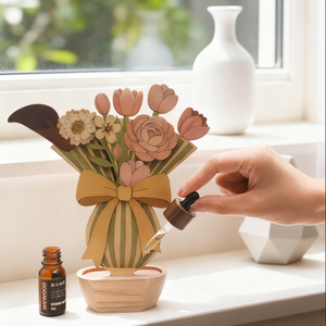 New Wood Flower Artificial Flower Botanical Collection Customized <b>Wooden</b> Preserved Flowers <b>Wooden</b> flower <b>for</b> Anniversary Gifts - Product Image 2