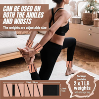 Paire de poids de 2 lb chacun pour bras et jambes, antidérapants et réglables, pour fitness, gym et sport, type bracelet, pour poignets et chevilles