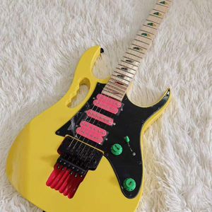 Chitarra Elettrica a 6 Corde Verde, Corpo in Mogano, Tastiera in Palissandro e Acero, Marca <span class=keywords><strong>Ibn</strong></span>, Pickup Stev-Vai HSH, Tremolo Nero, Spedizione Rapida - Product Image 3