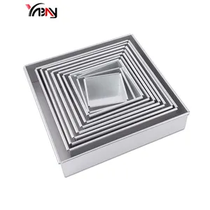 <span class=keywords><strong>Molde</strong></span> de pastel de Aluminio flexible cuadrado <span class=keywords><strong>para</strong></span> hornear DIY - Product Image 1