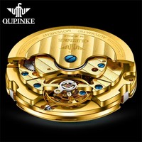 Montre automatique de luxe pour homme Hangzhou, étanche 50M, acier inoxydable, verre saphir, aiguilles lumineuses, squelette, tourbillon, 20mm