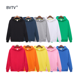 Felpe con cappuccio in tinta unita personalizzate di alta qualità per ragazze felpe da donna ricamate produttore all'ingrosso stampa felpe con cappuccio - Product Image 3